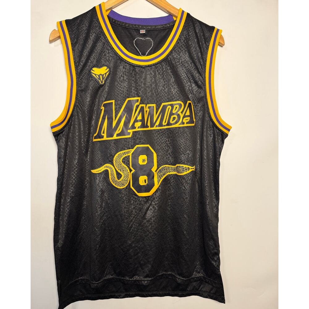 Kobe Bryant #8/#24 Swingman Jersey Black Mamba LA Lakers Men's M Unbranded